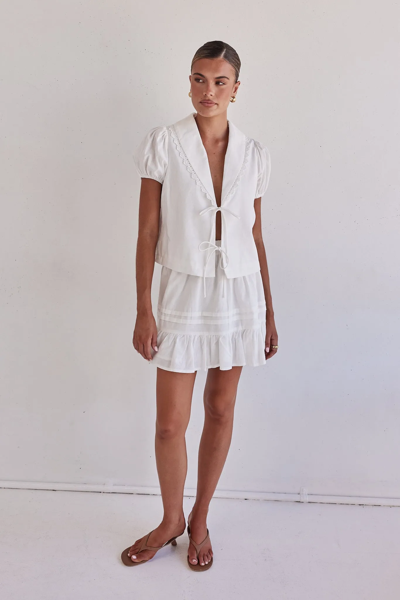 Emina Top (White) sold by Runway Scout product image thumbnail 2