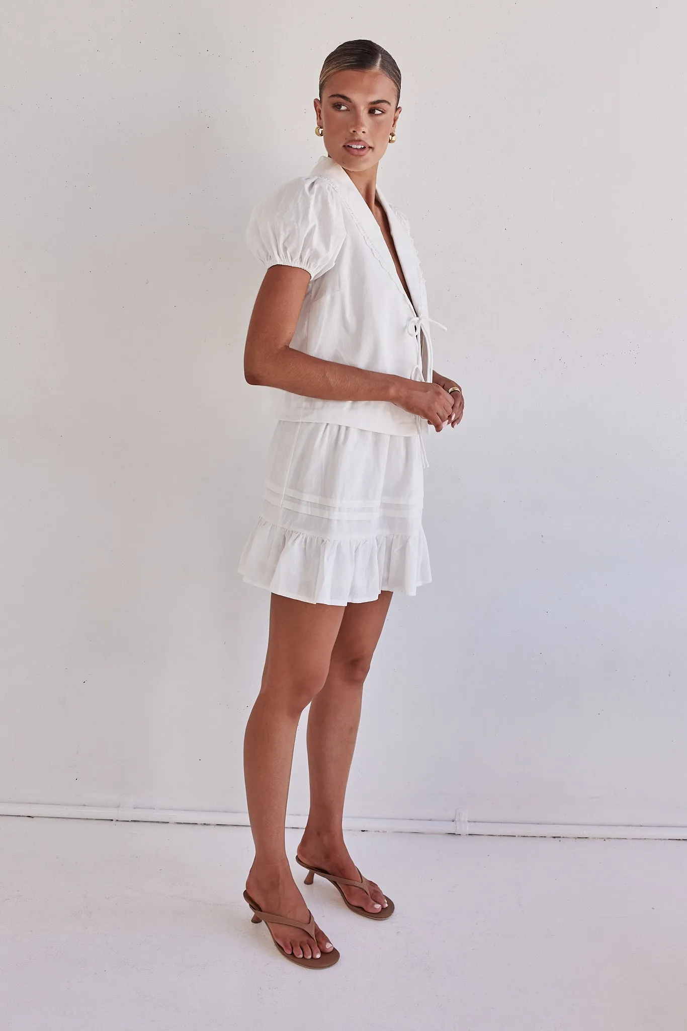 Emina Top (White) sold by Runway Scout product image thumbnail 3