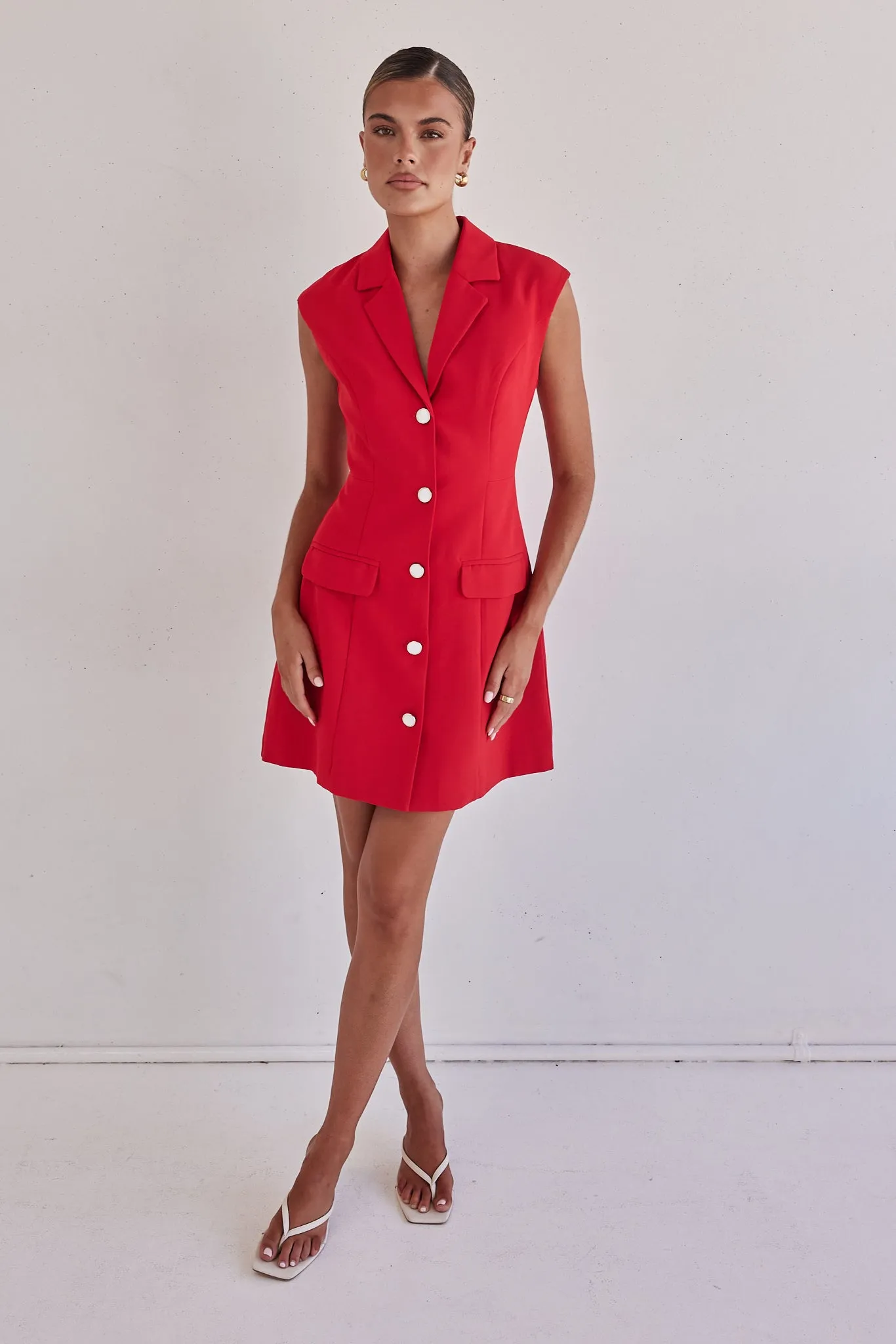 Dakoda Mini Dress (Red) sold by Runway Scout product image thumbnail 3