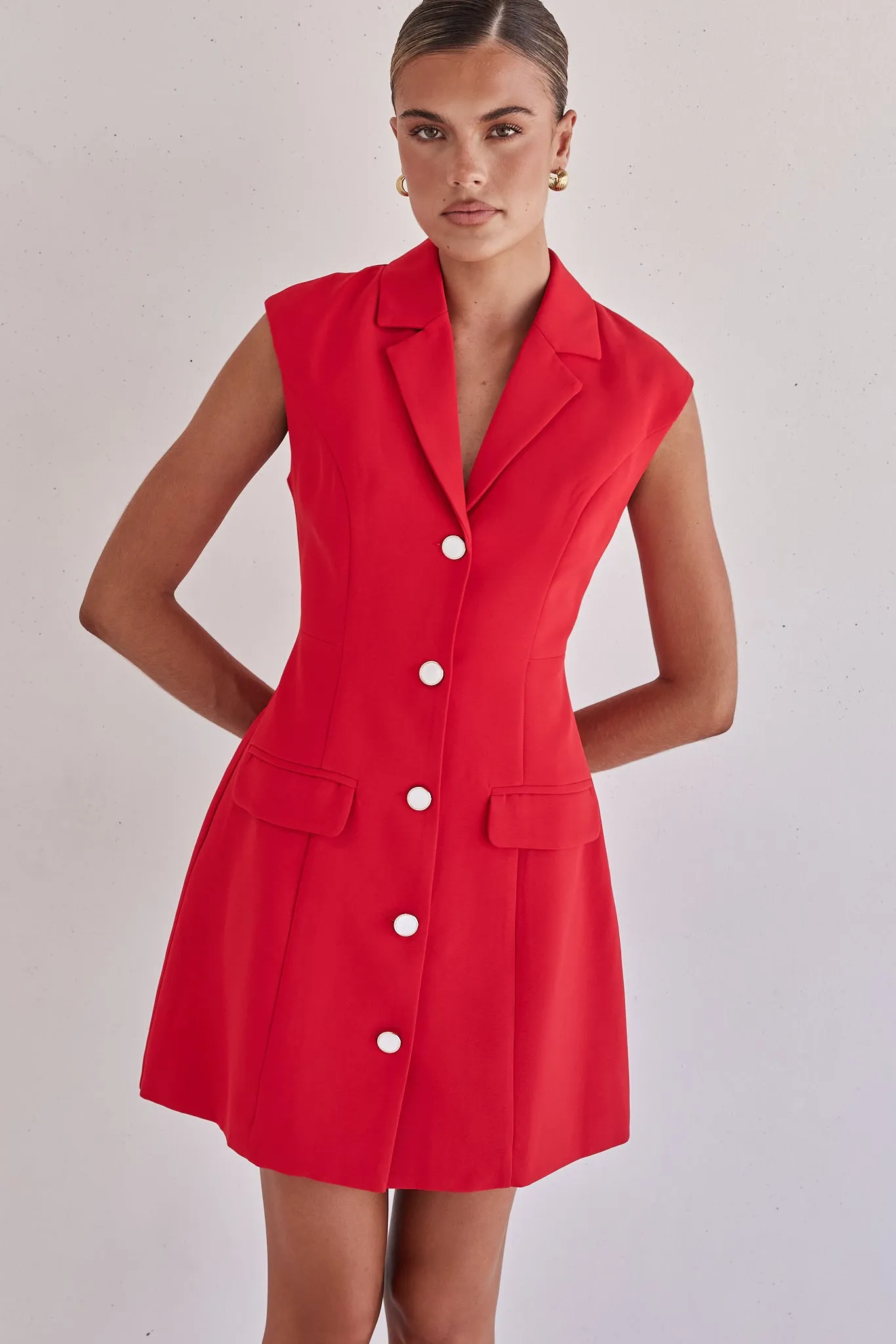 Dakoda Mini Dress (Red) sold by Runway Scout product image thumbnail 4