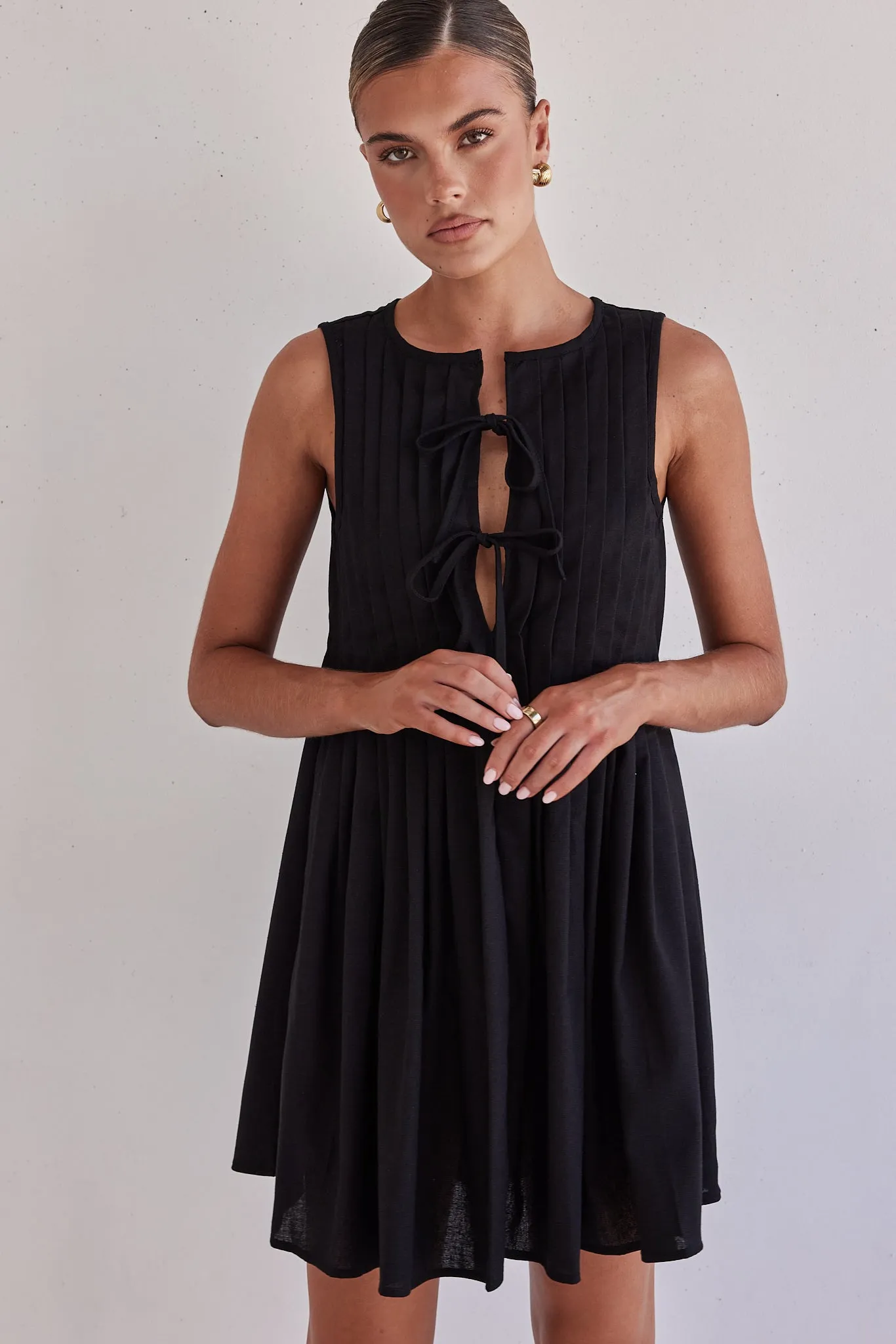 Harper Mini Dress (Black) sold by Runway Scout