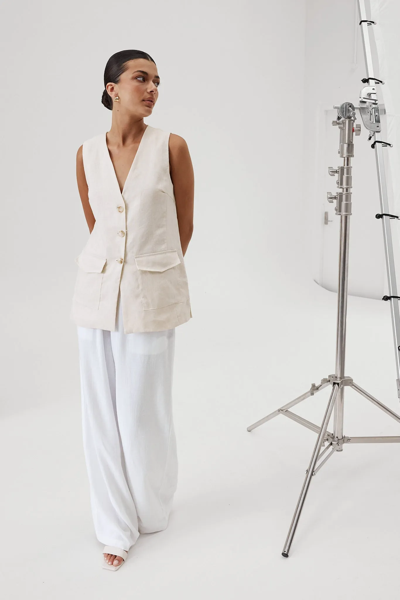 Aubri Vest (Beige) sold by Runway Scout product image thumbnail 5