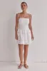 Jasmine Mini Dress (White) sold by Runway Scout