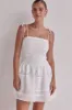 Jasmine Mini Dress (White) sold by Runway Scout