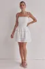 Jasmine Mini Dress (White) sold by Runway Scout