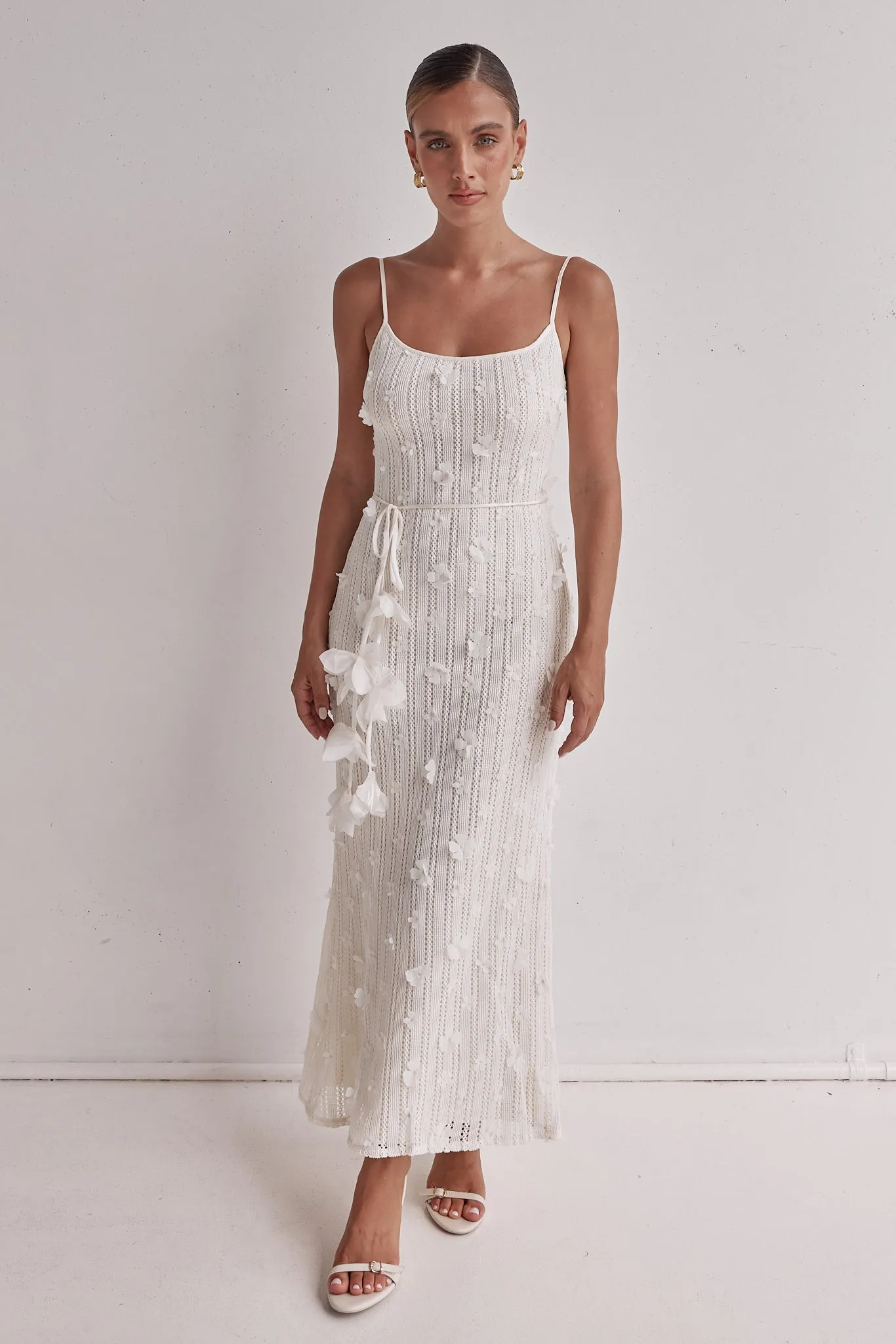 Darcy Knit Maxi Dress (Cream) sold by Runway Scout