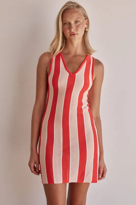 Vince Mini Dress (Red) sold by Runway Scout