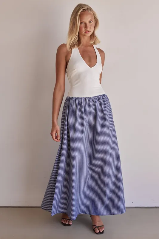 Cecilia Maxi Dress (Blue) sold by Runway Scout