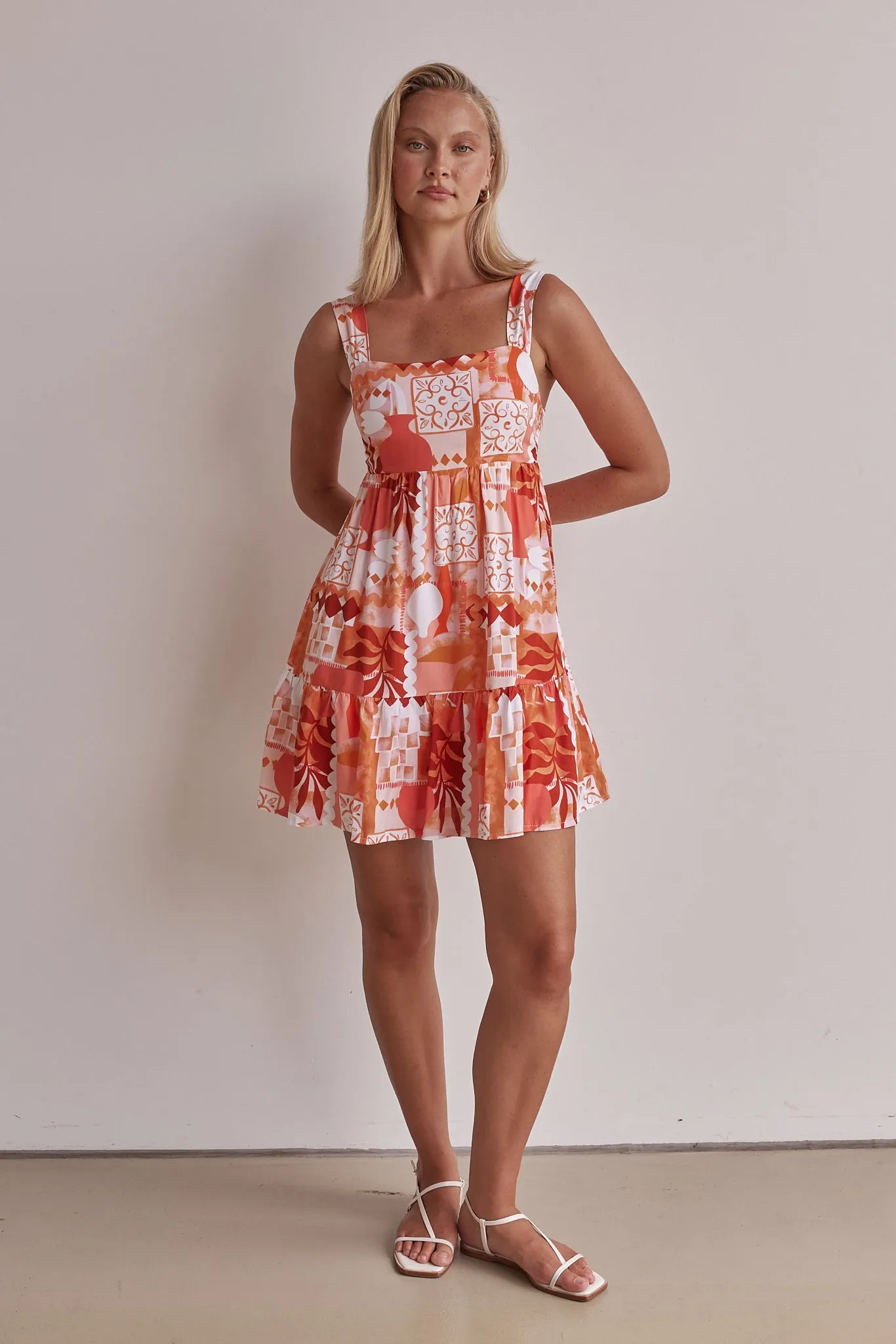 Maggie Mini Dress (Orange) sold by Runway Scout product image thumbnail 5