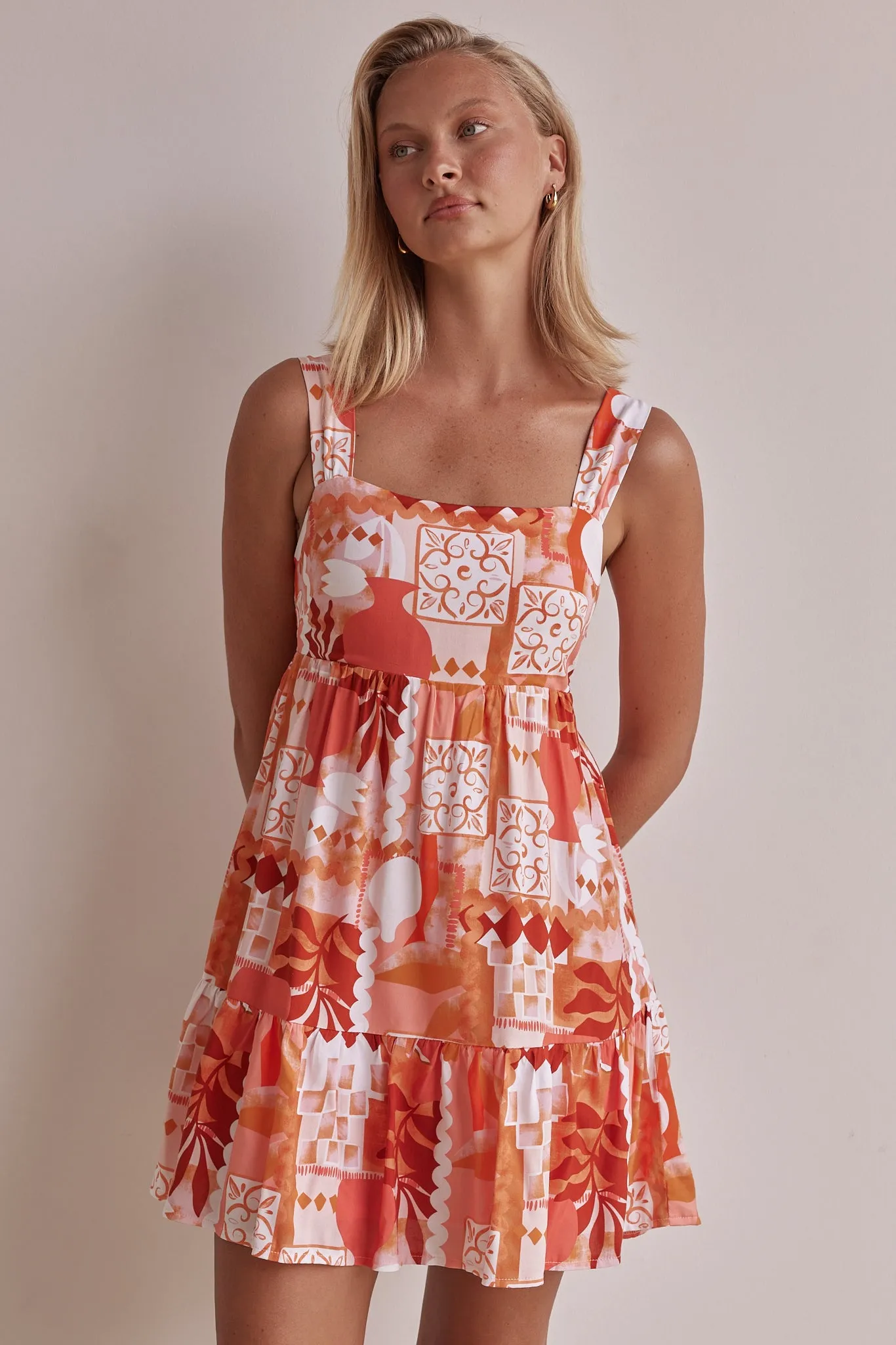 Maggie Mini Dress (Orange) sold by Runway Scout product image thumbnail 3