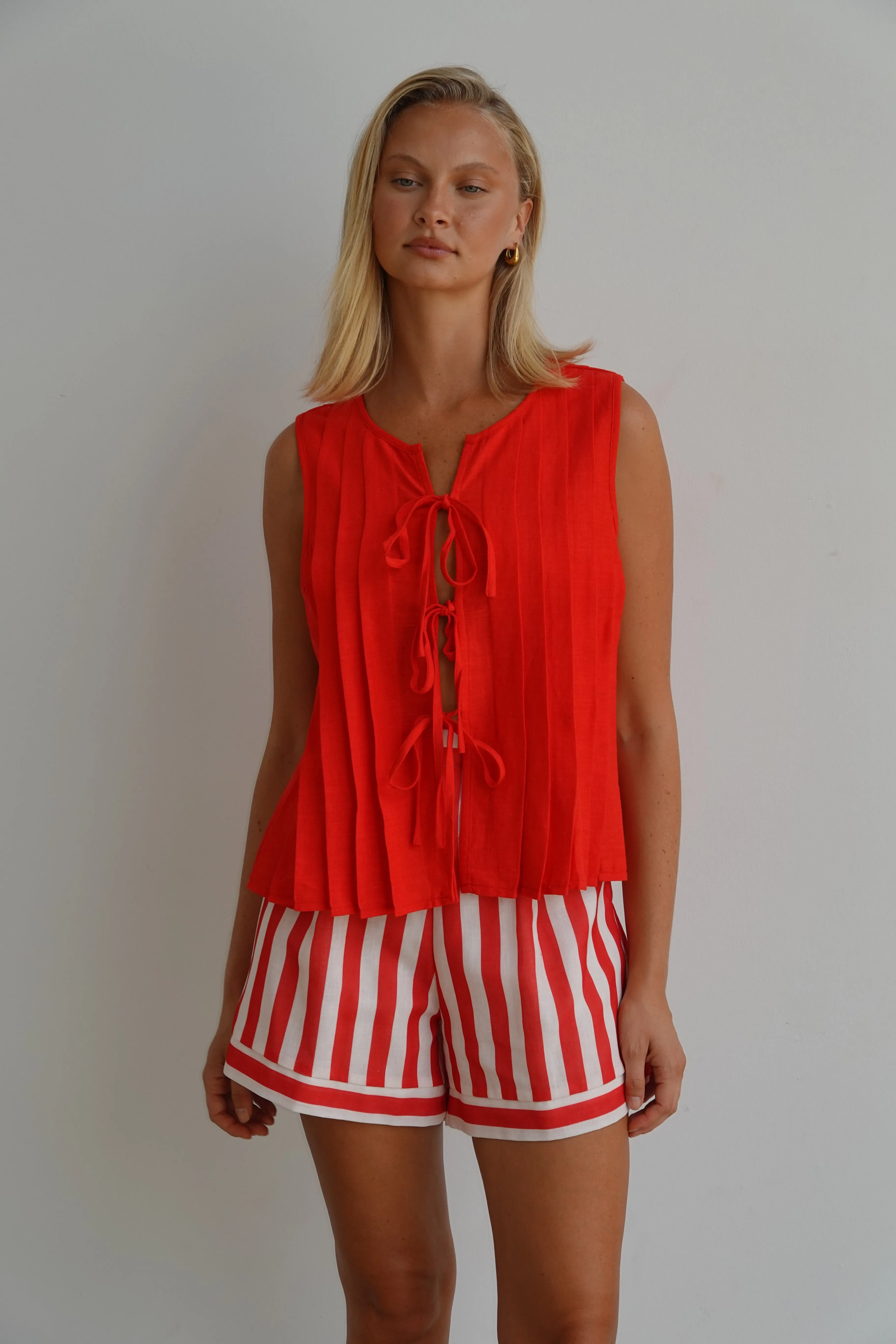 Everly Top (Red) sold by Runway Scout product image thumbnail 3