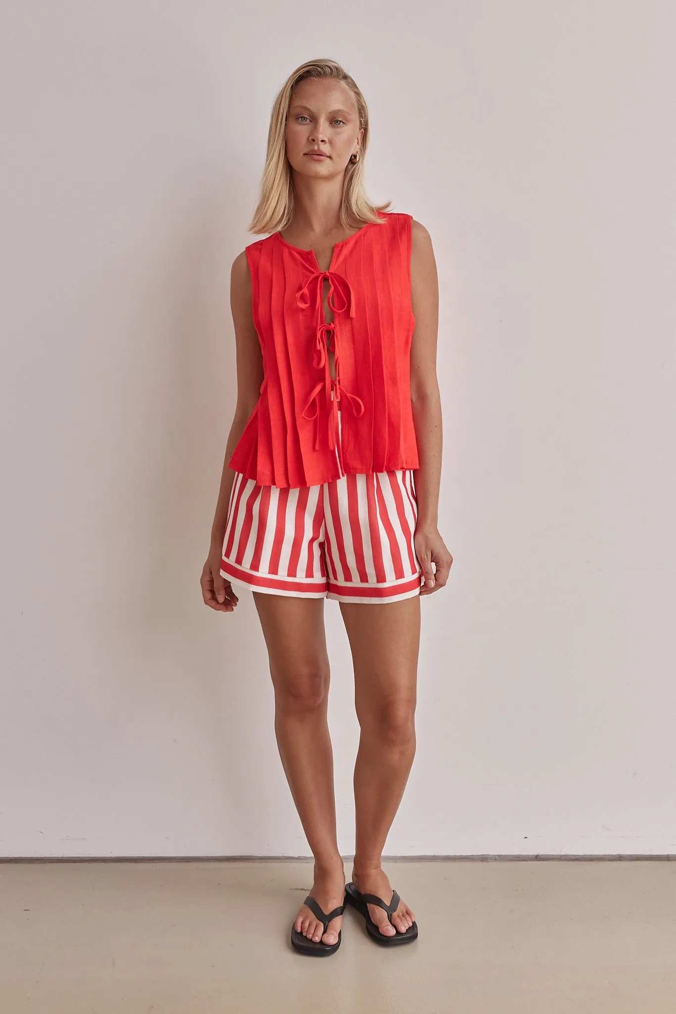 Everly Top (Red) sold by Runway Scout product image thumbnail 5