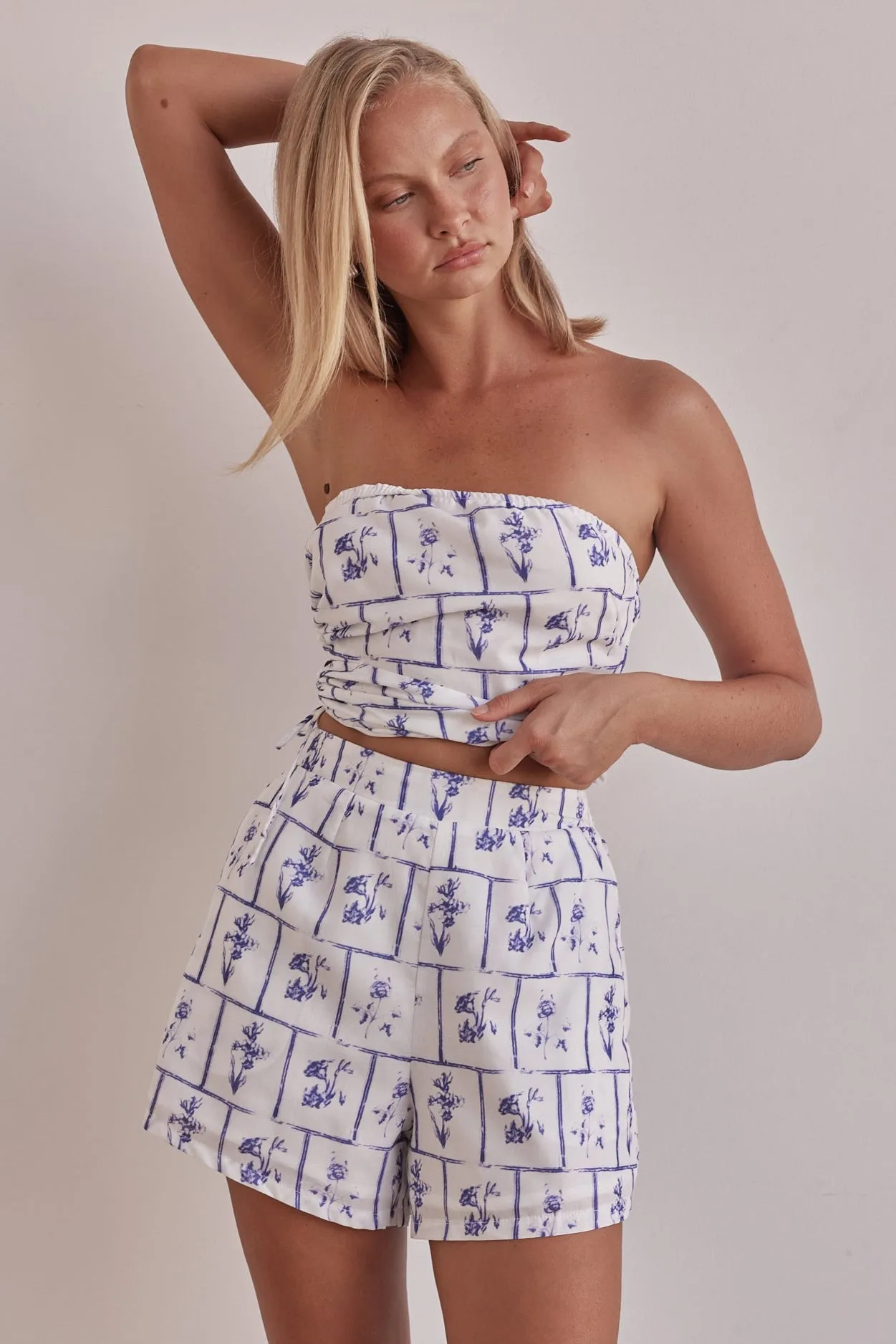 Diego Shorts (White) sold by Runway Scout