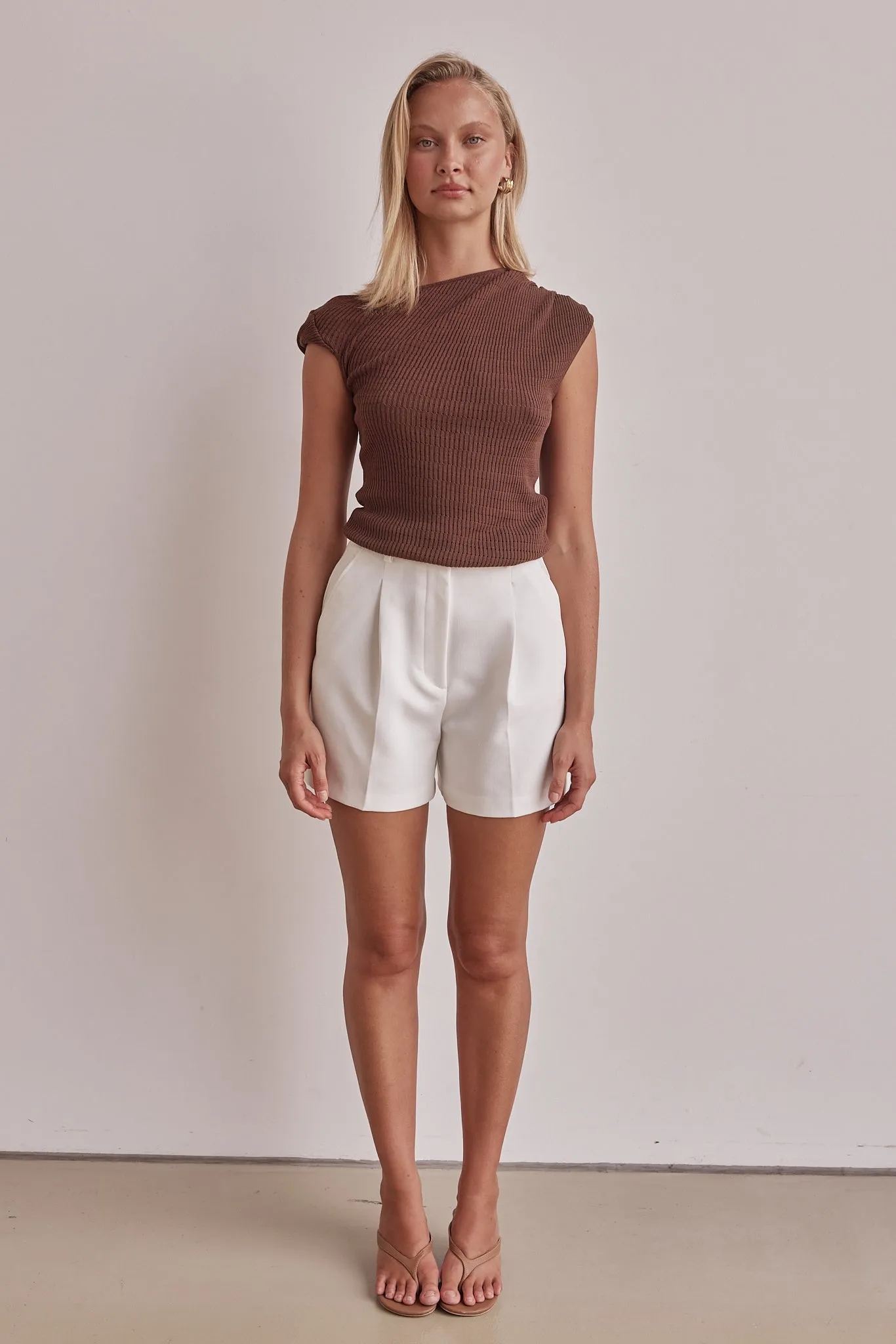 Rae Knit Top (Chocolate) sold by Runway Scout product image thumbnail 5