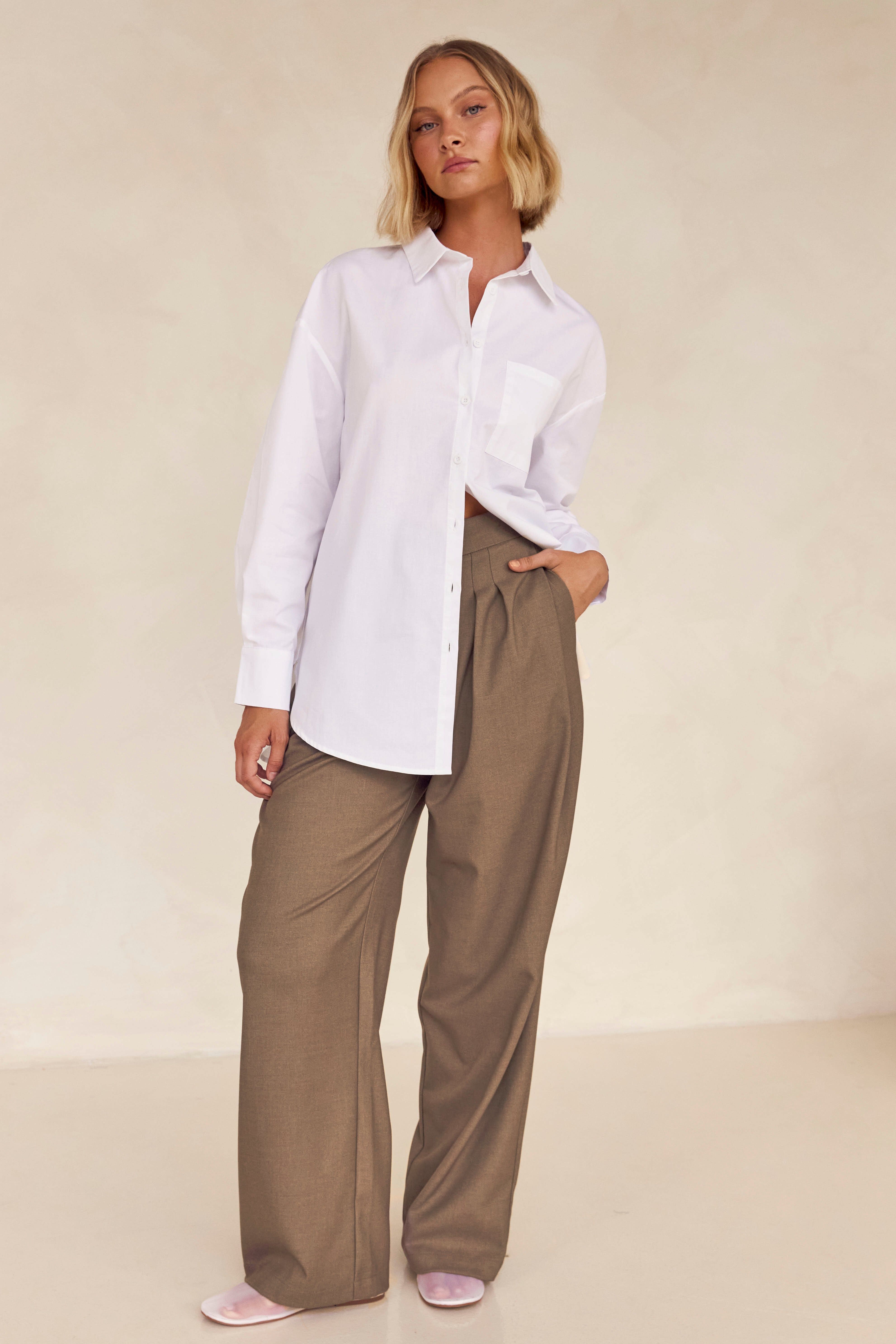 Bryan Shirt (White) sold by Runway Scout product image thumbnail 4