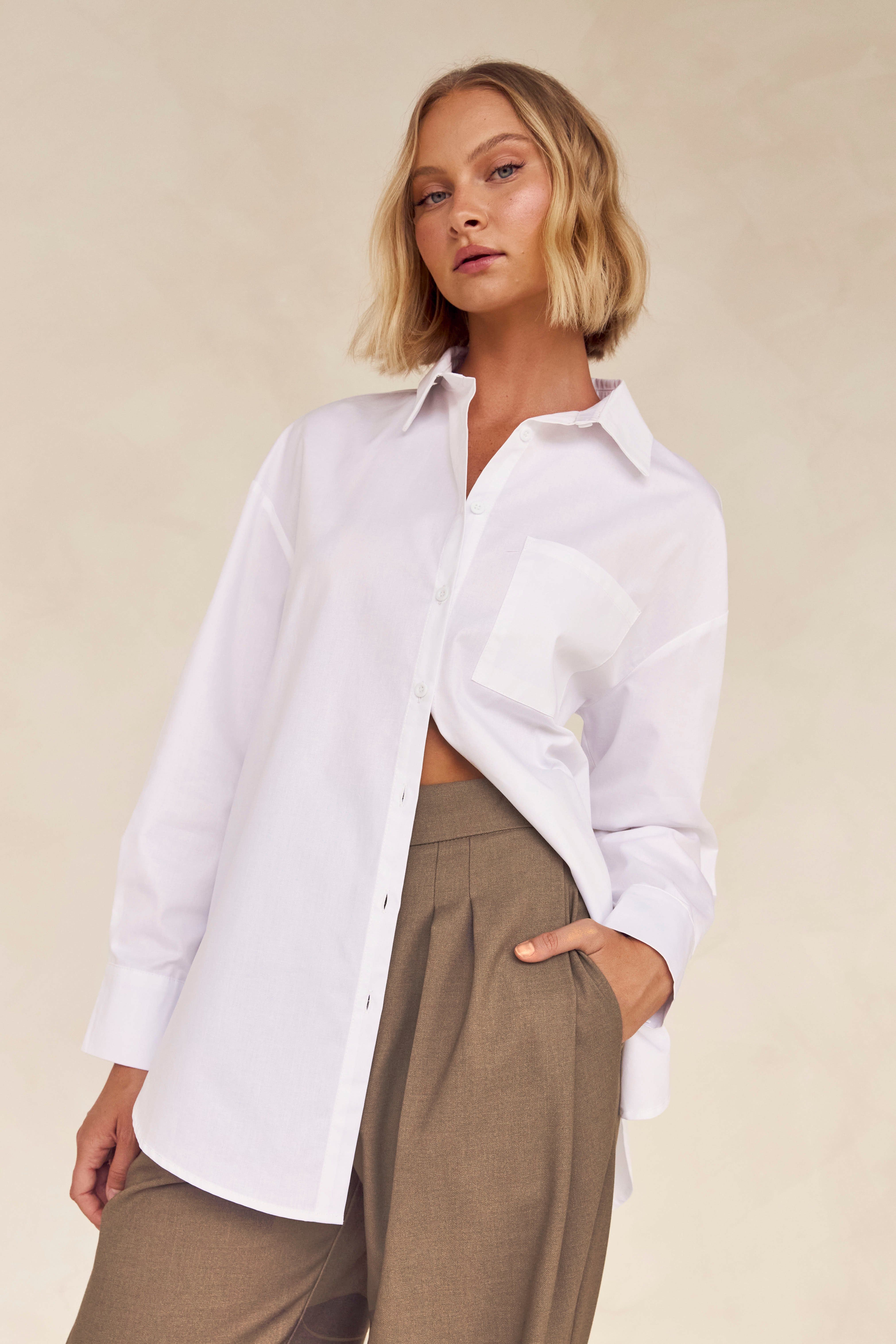 Bryan Shirt (White) sold by Runway Scout product image thumbnail 2