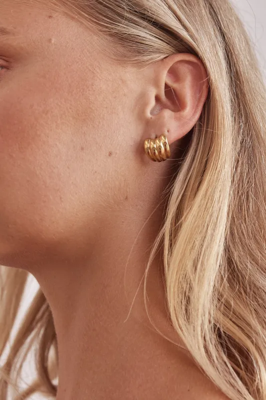 Maisy Earrings (Gold) sold by Runway Scout