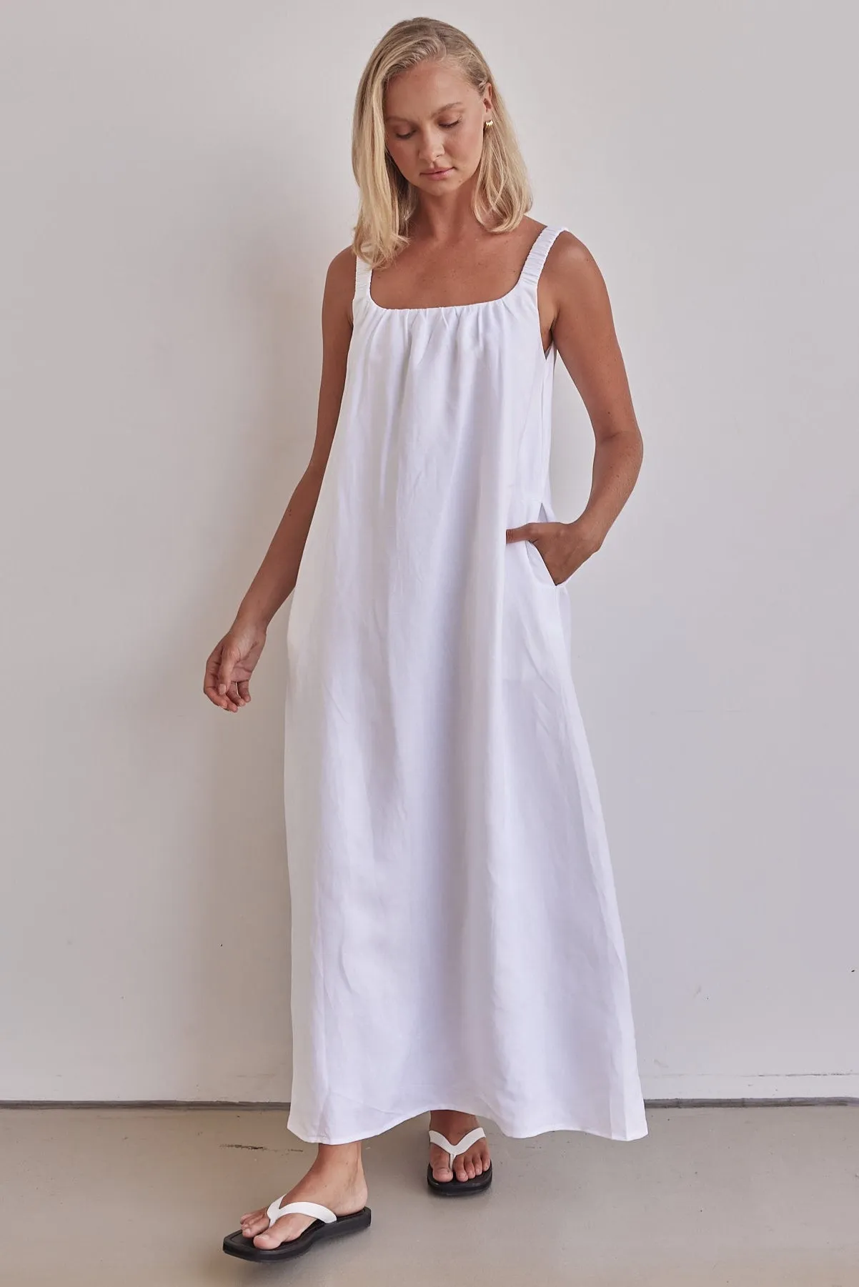 Vicki Maxi Dress (White) sold by Runway Scout product image thumbnail 2