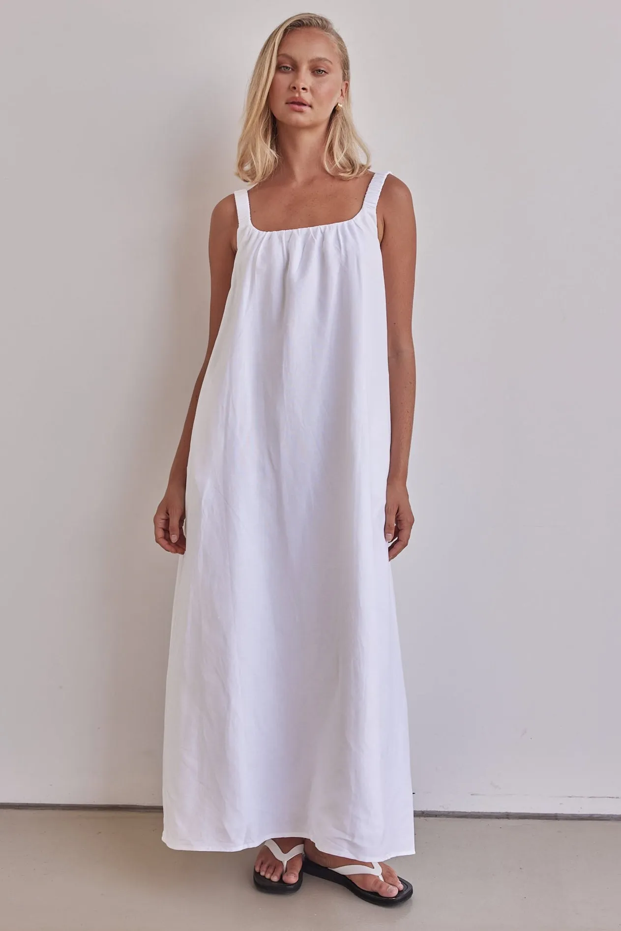 Vicki Maxi Dress (White) sold by Runway Scout