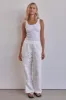 Carlotta Pant (White) sold by Runway Scout