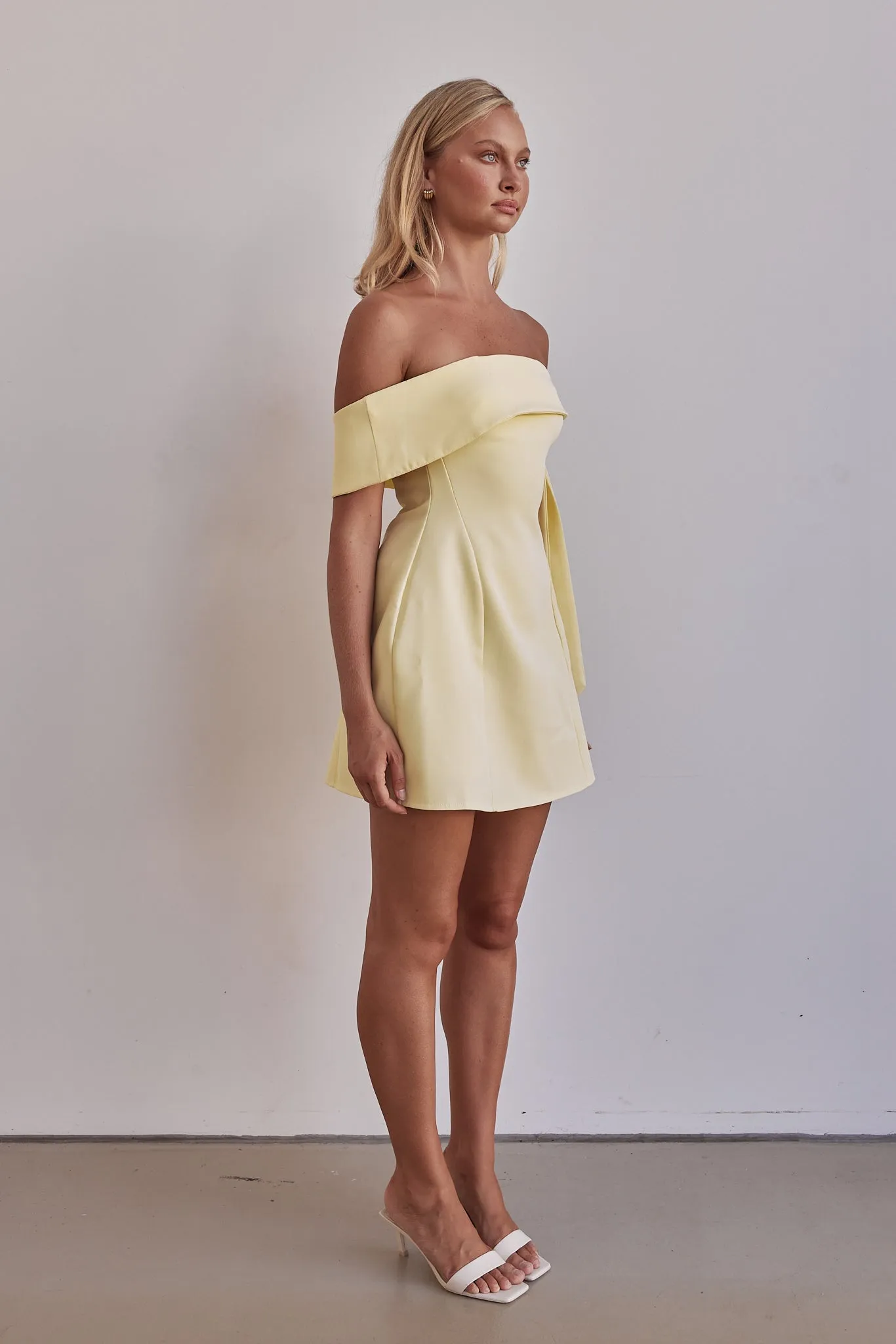 Mina Mini Dress (Yellow) sold by Runway Scout product image thumbnail 5