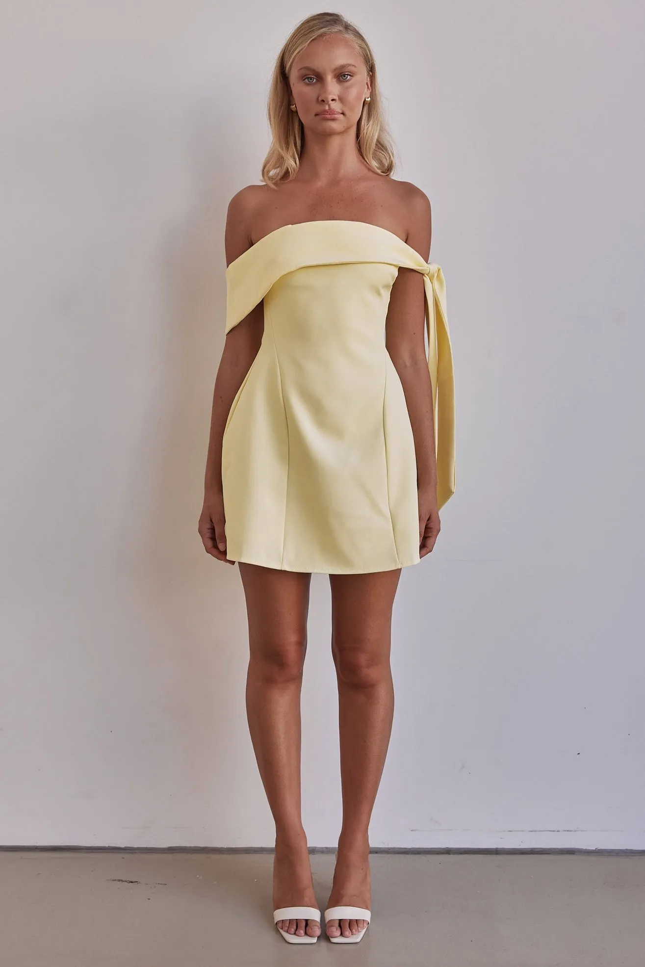 Mina Mini Dress (Yellow) sold by Runway Scout product image thumbnail 3