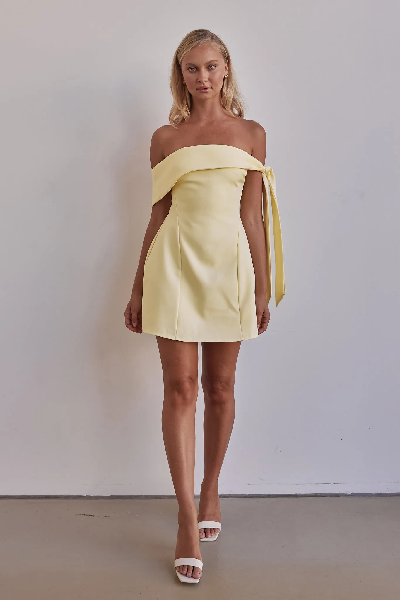 Mina Mini Dress (Yellow) sold by Runway Scout product image thumbnail 4