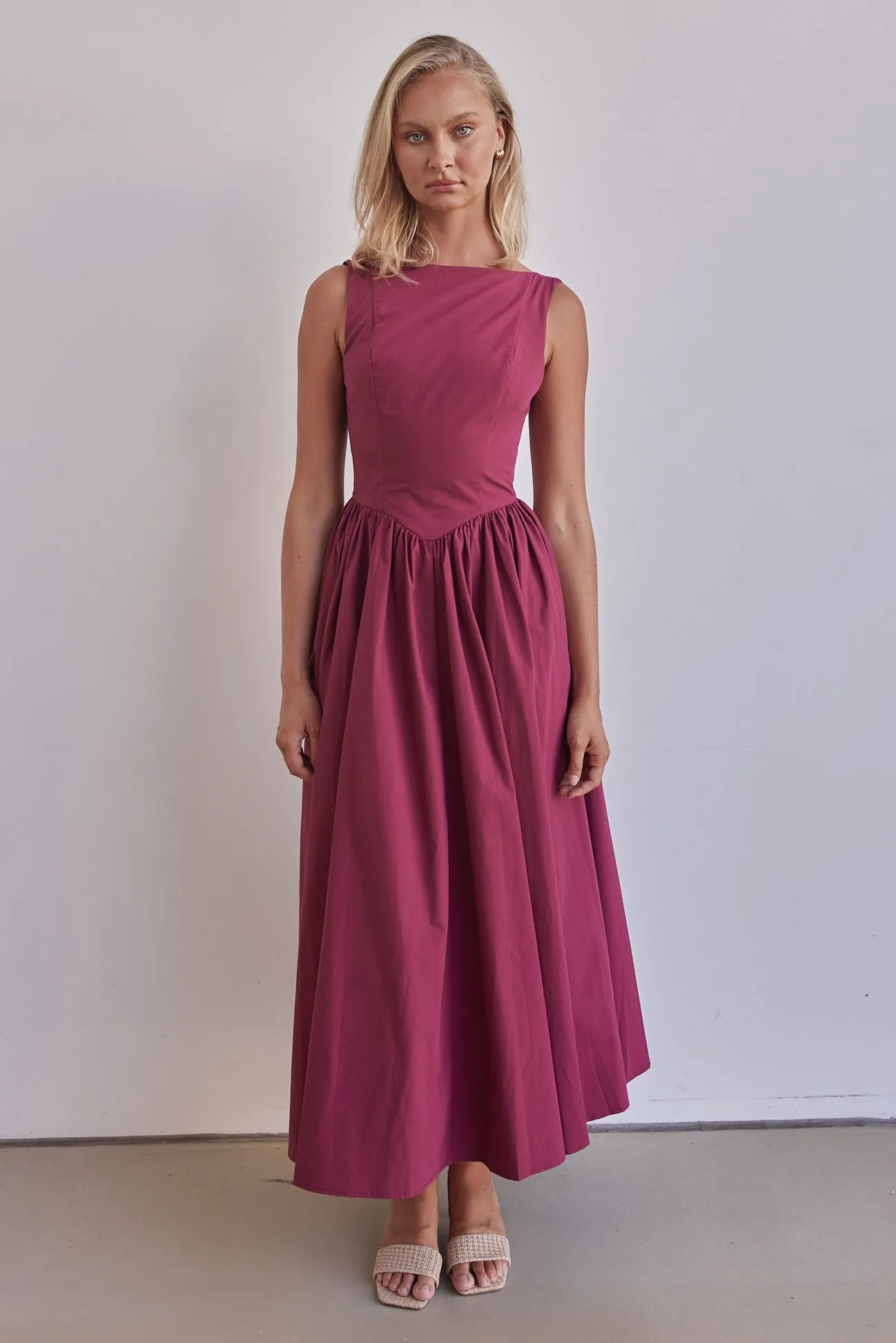 Devin Maxi Dress (Wine) sold by Runway Scout product image thumbnail 3