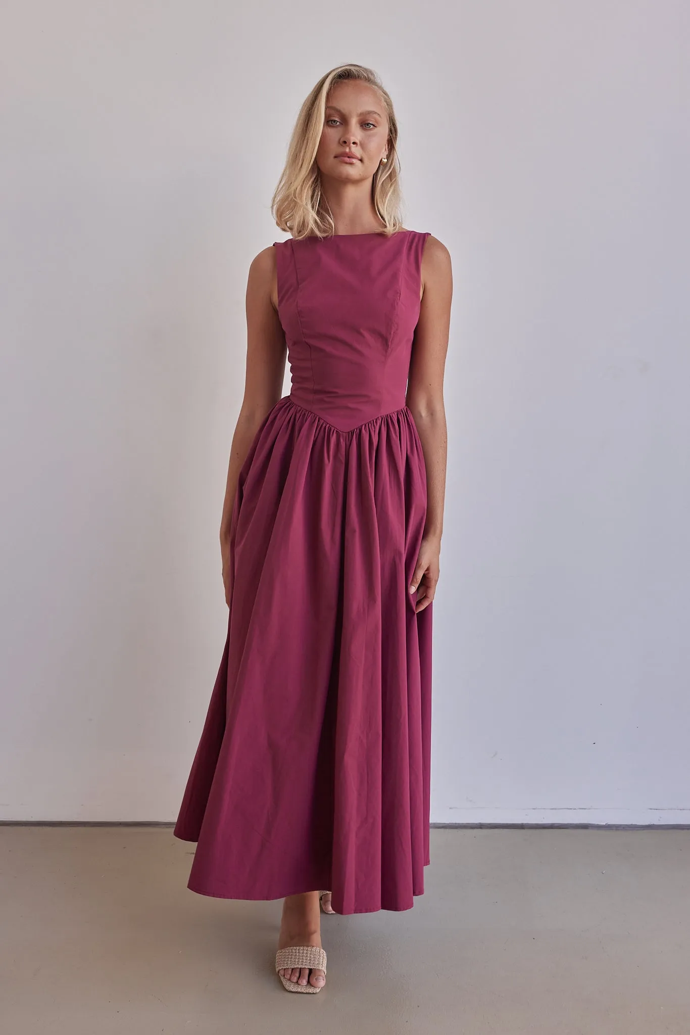 Devin Maxi Dress (Wine) sold by Runway Scout product image thumbnail 4