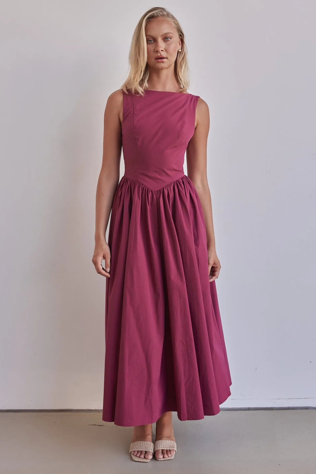 Devin Maxi Dress (Wine) sold by Runway Scout product image thumbnail 2