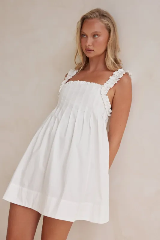 Lila Mini Dress (White) sold by Runway Scout