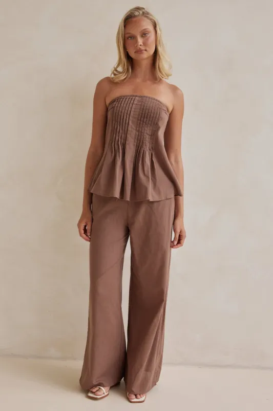 Tucker Set (Chocolate) sold by Runway Scout