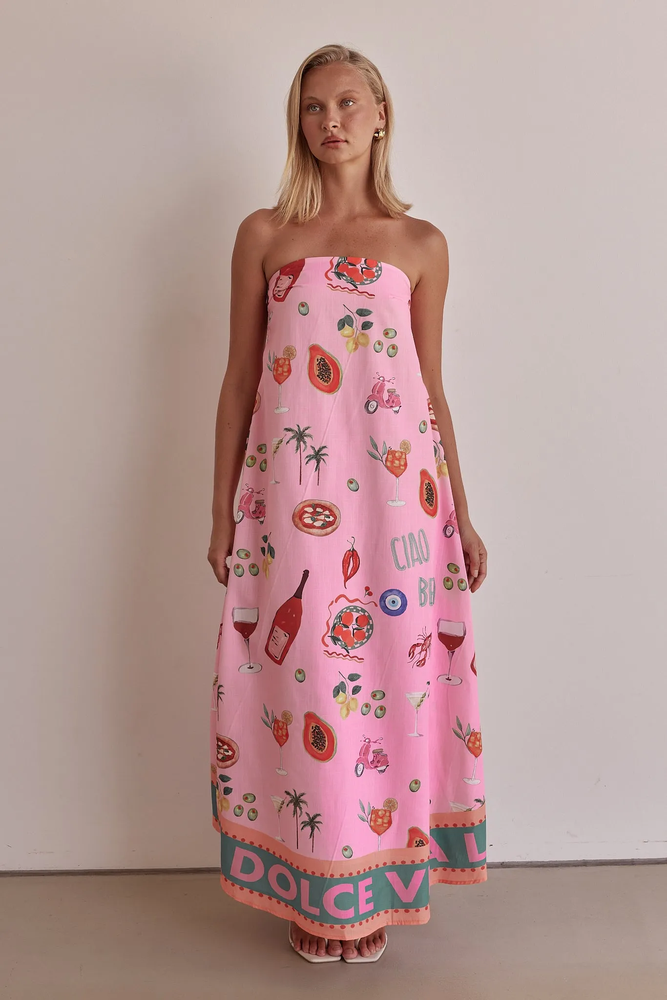 Sergio Maxi Dress (Pink) sold by Runway Scout product image thumbnail 3