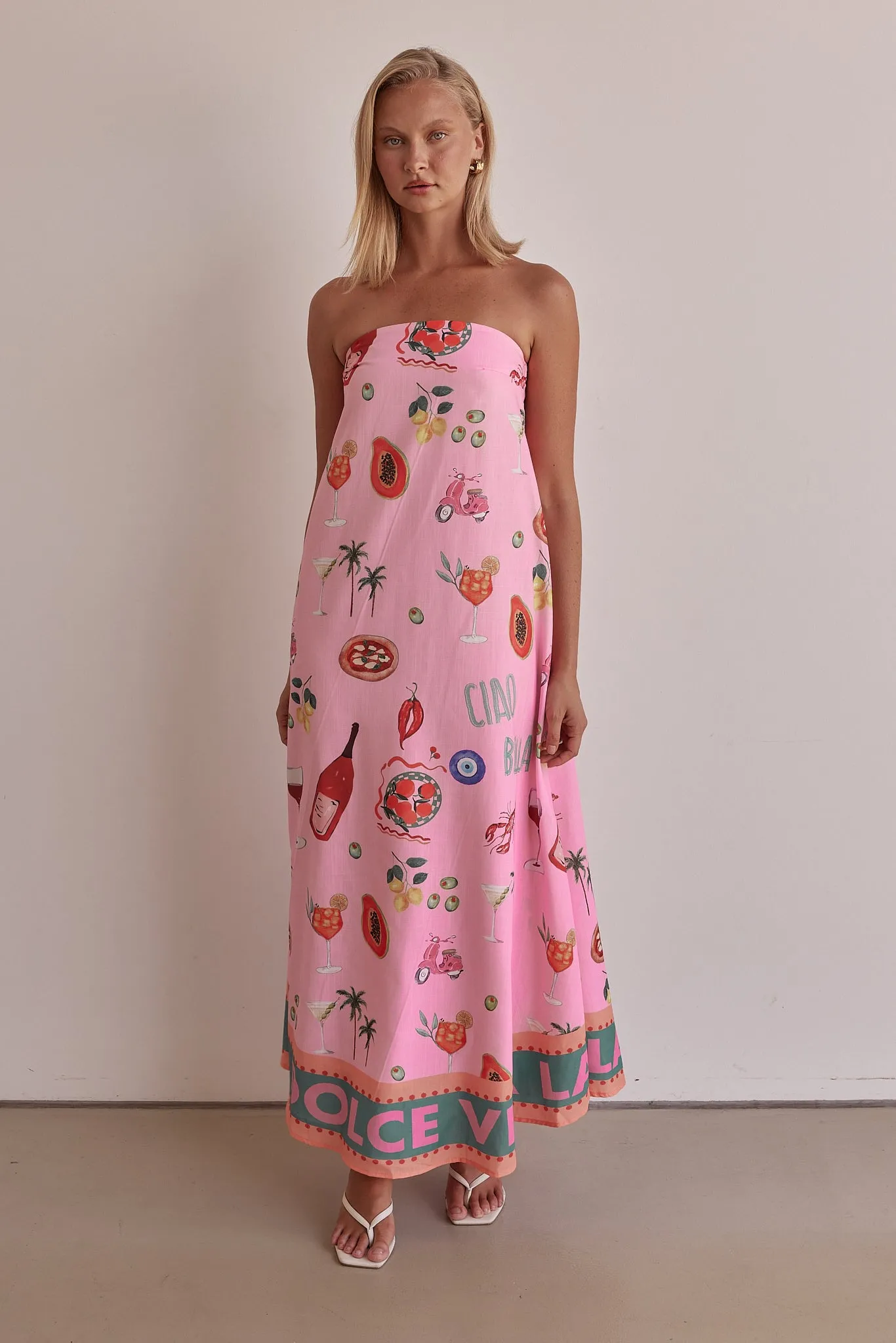 Sergio Maxi Dress (Pink) sold by Runway Scout product image thumbnail 4