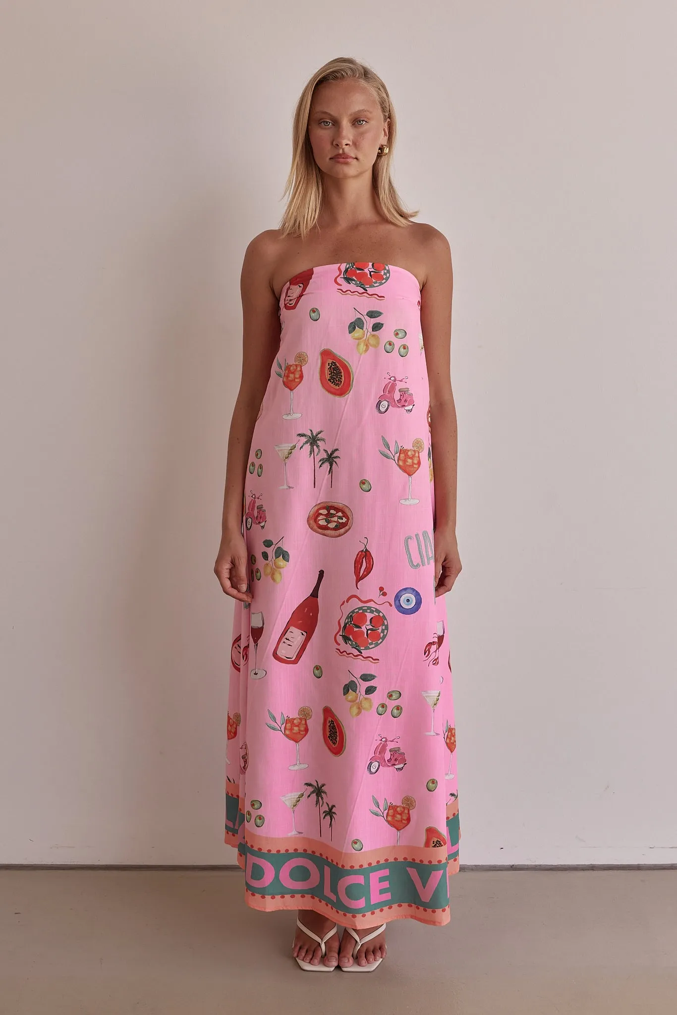 Sergio Maxi Dress (Pink) sold by Runway Scout product image thumbnail 2