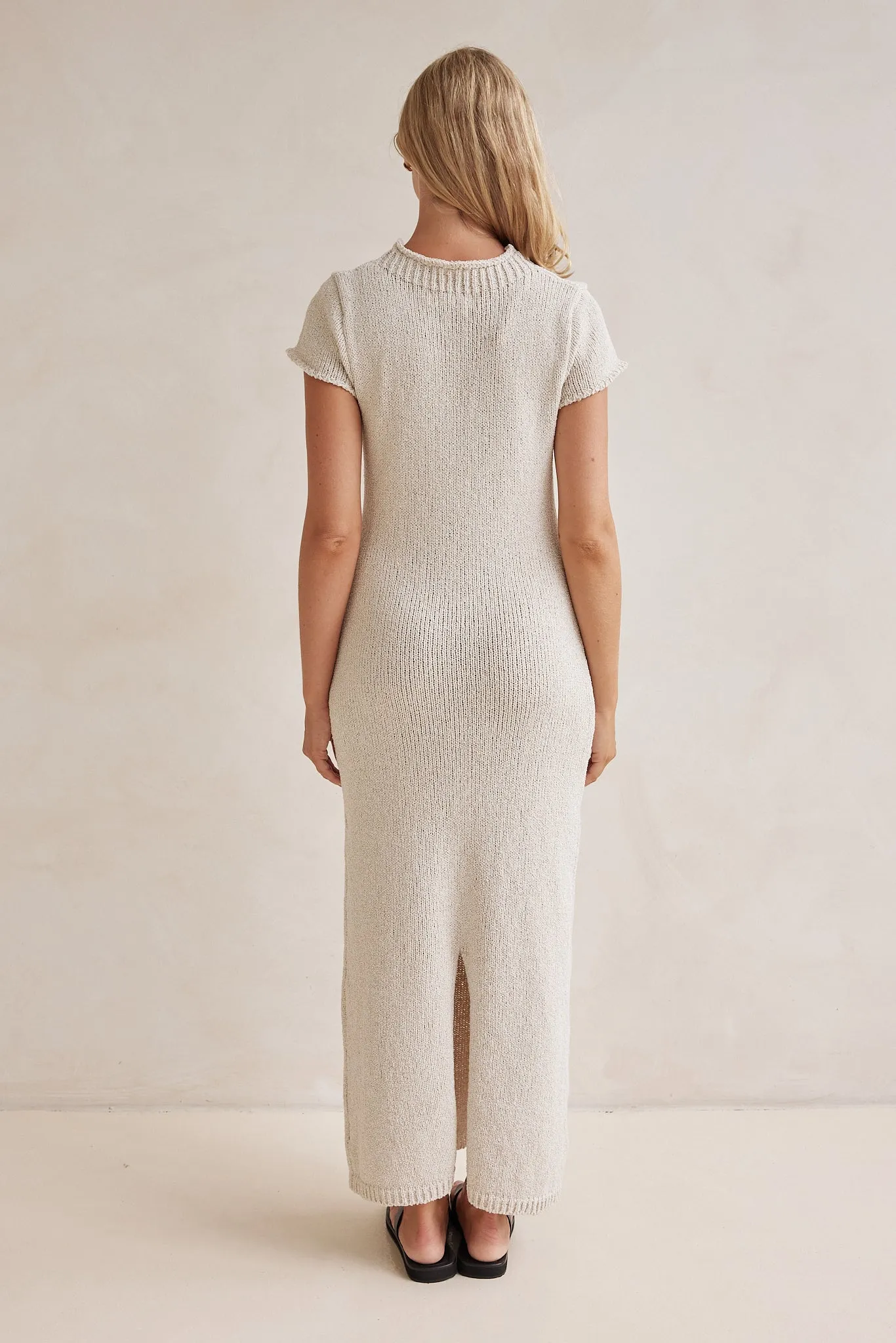 Zaya Knit Maxi Dress (Beige) sold by Runway Scout product image thumbnail 5