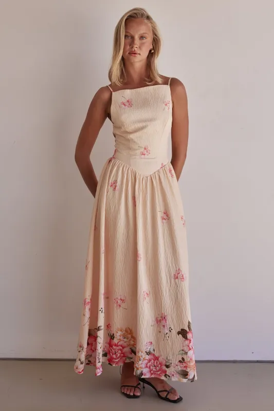 Grady Maxi Dress (Orange) sold by Runway Scout