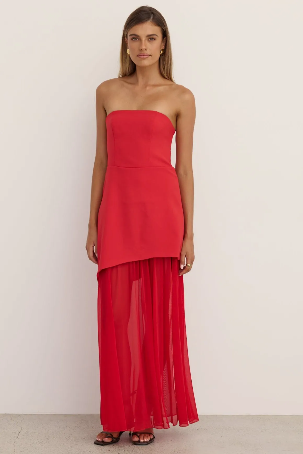 Juliana Maxi Dress (Red) sold by Runway Scout