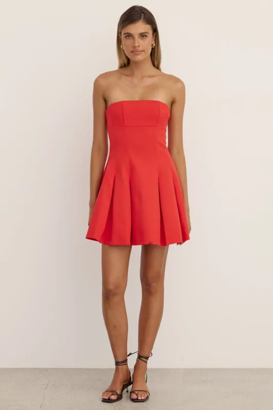 Akane Mini Dress (Red) sold by Runway Scout