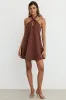 Reese Mini Dress (Chocolate) sold by Runway Scout