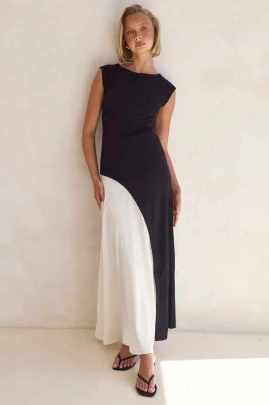 Leighton Maxi Dress (Black) sold by Runway Scout