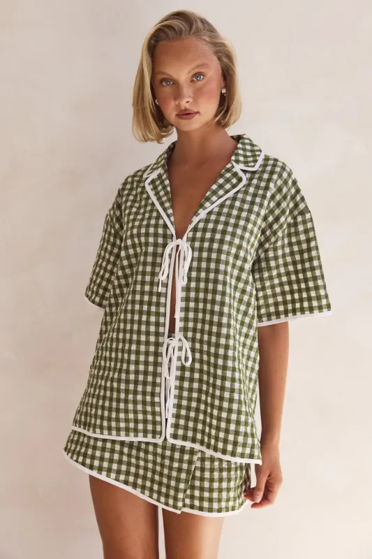 Moss Shirt (Green) sold by Runway Scout