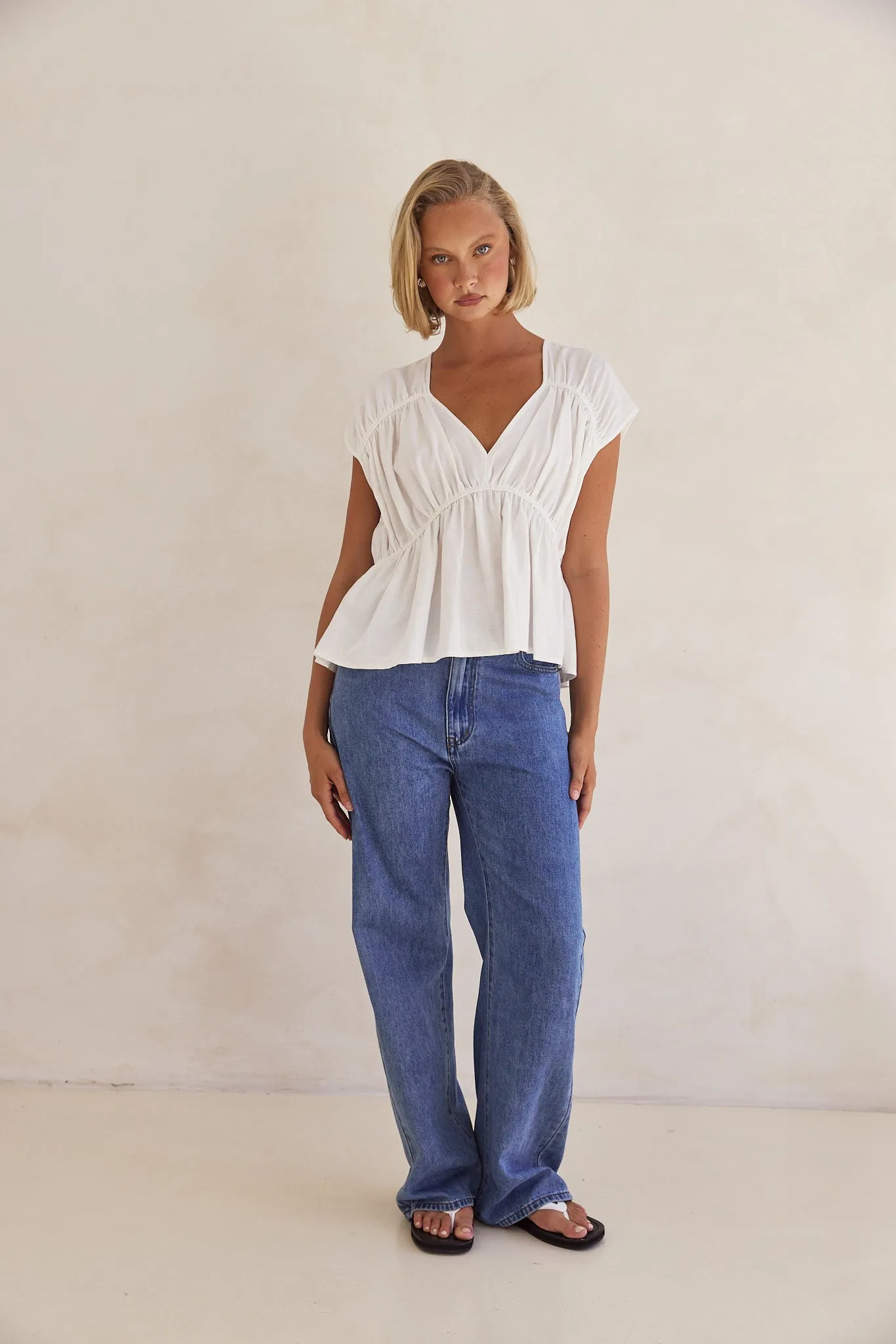 Benita Top (White) sold by Runway Scout product image thumbnail 5