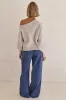 Emilee Knit Jumper (Light Grey) sold by Runway Scout