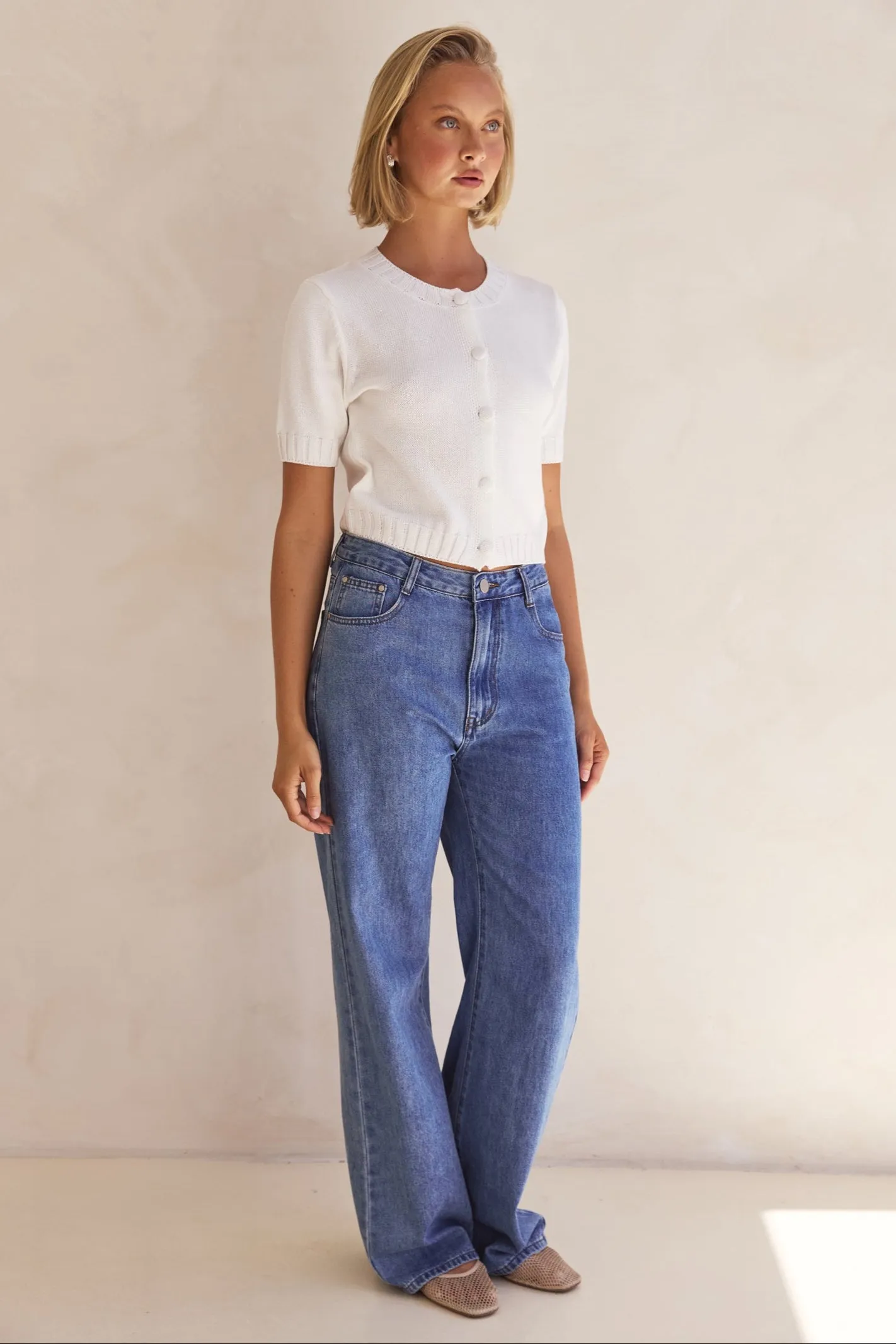 Allie Knit Top (White) sold by Runway Scout product image thumbnail 5