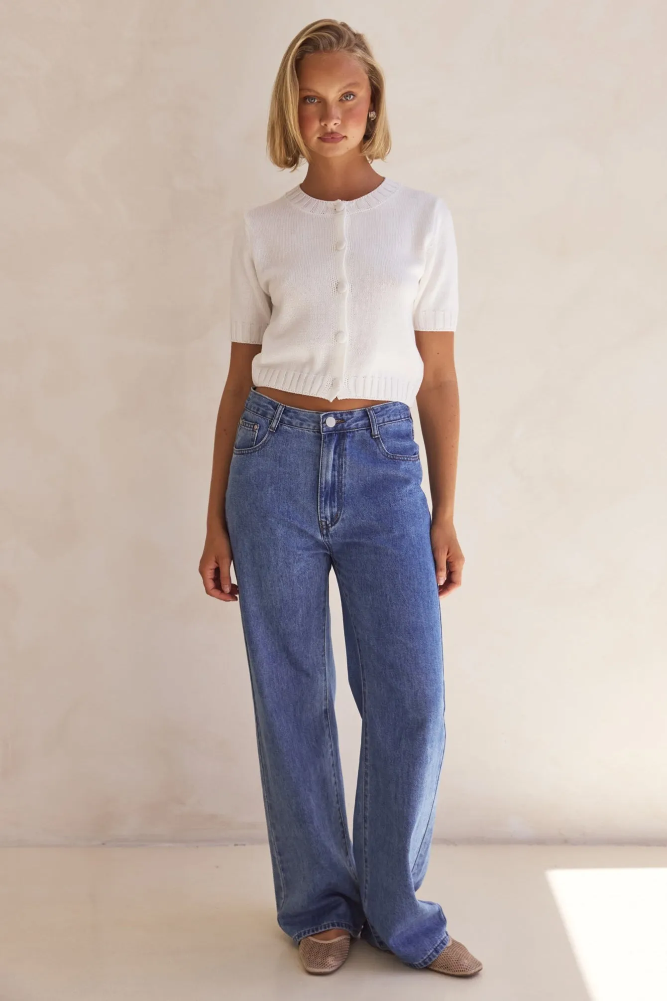 Allie Knit Top (White) sold by Runway Scout product image thumbnail 2