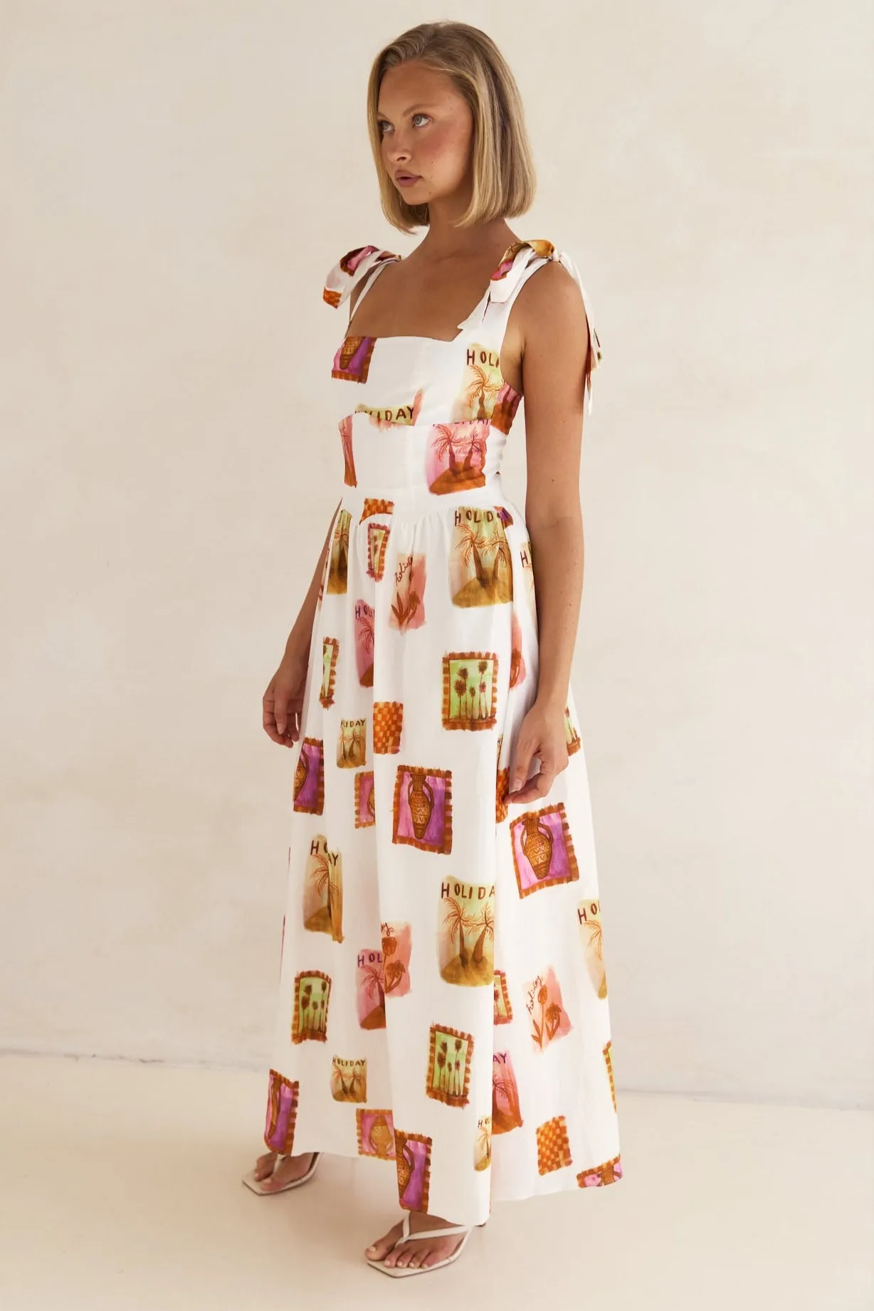 Valeria Maxi Dress (White) sold by Runway Scout product image thumbnail 4