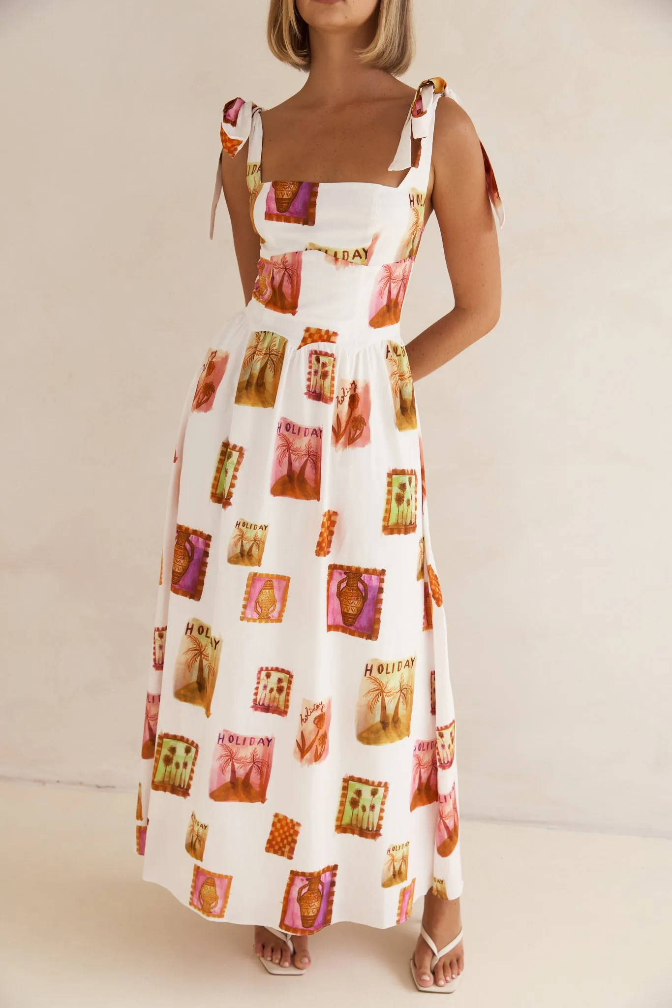 Valeria Maxi Dress (White) sold by Runway Scout product image thumbnail 3