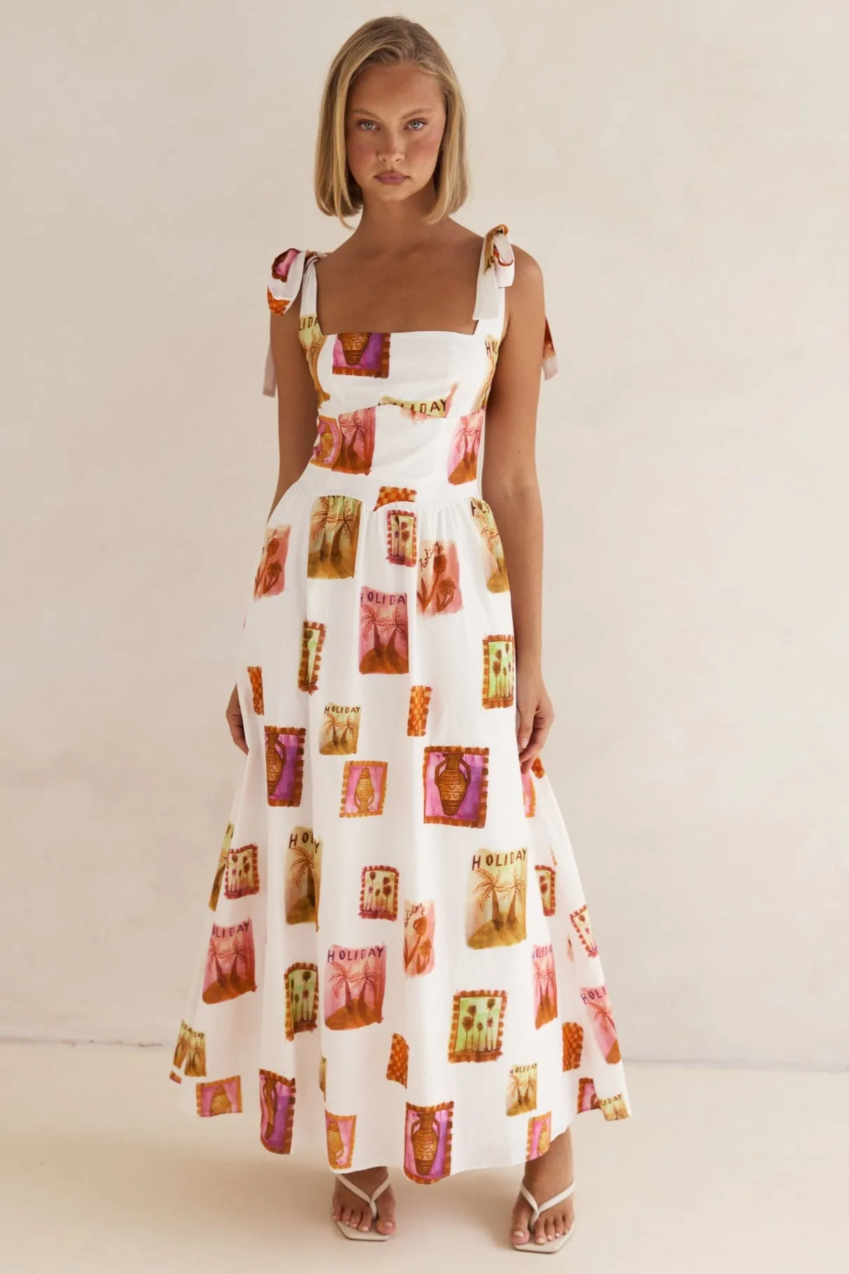 Valeria Maxi Dress (White) sold by Runway Scout