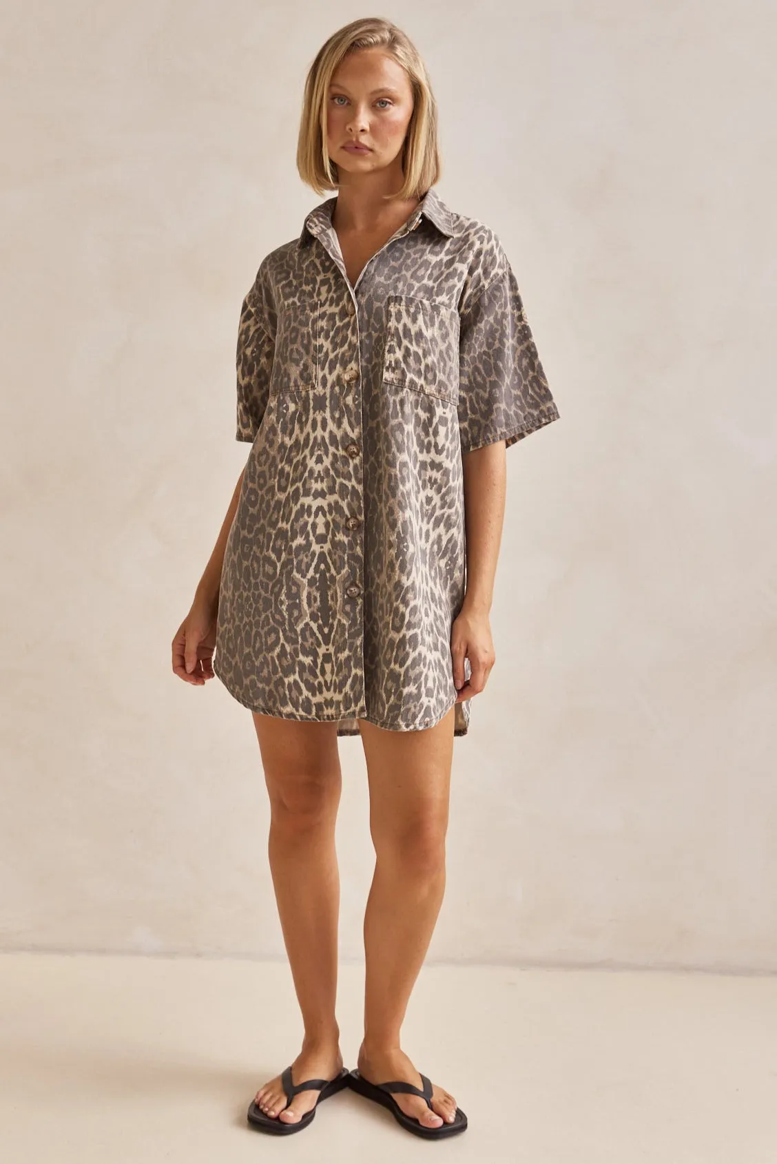 Romilda Dress (Leopard) sold by Runway Scout product image thumbnail 3